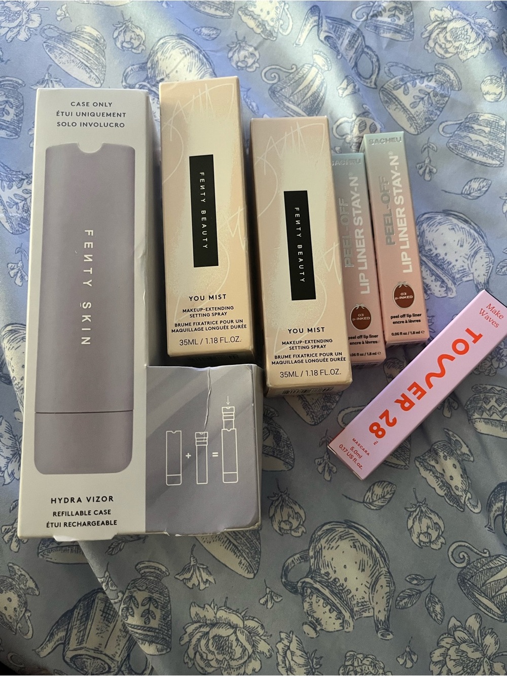 Makeup bundle with Fenty Beauty Mist Setting Sprays & Lip Liners Bundle